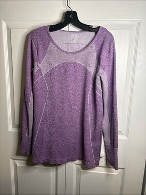 Everlast Purple Long Sleeve Seamless Performance Top - Women